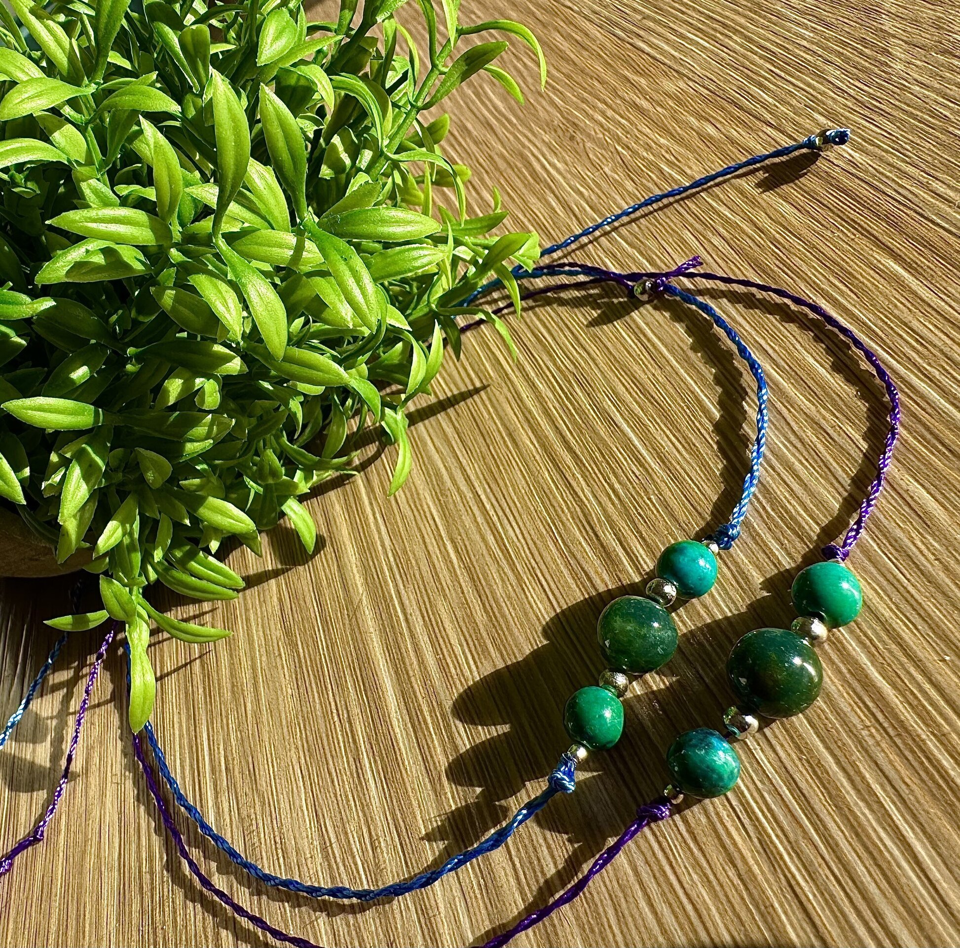 Collar Sencillo “ÁGOLA” con Ágata & Crisocola - 2