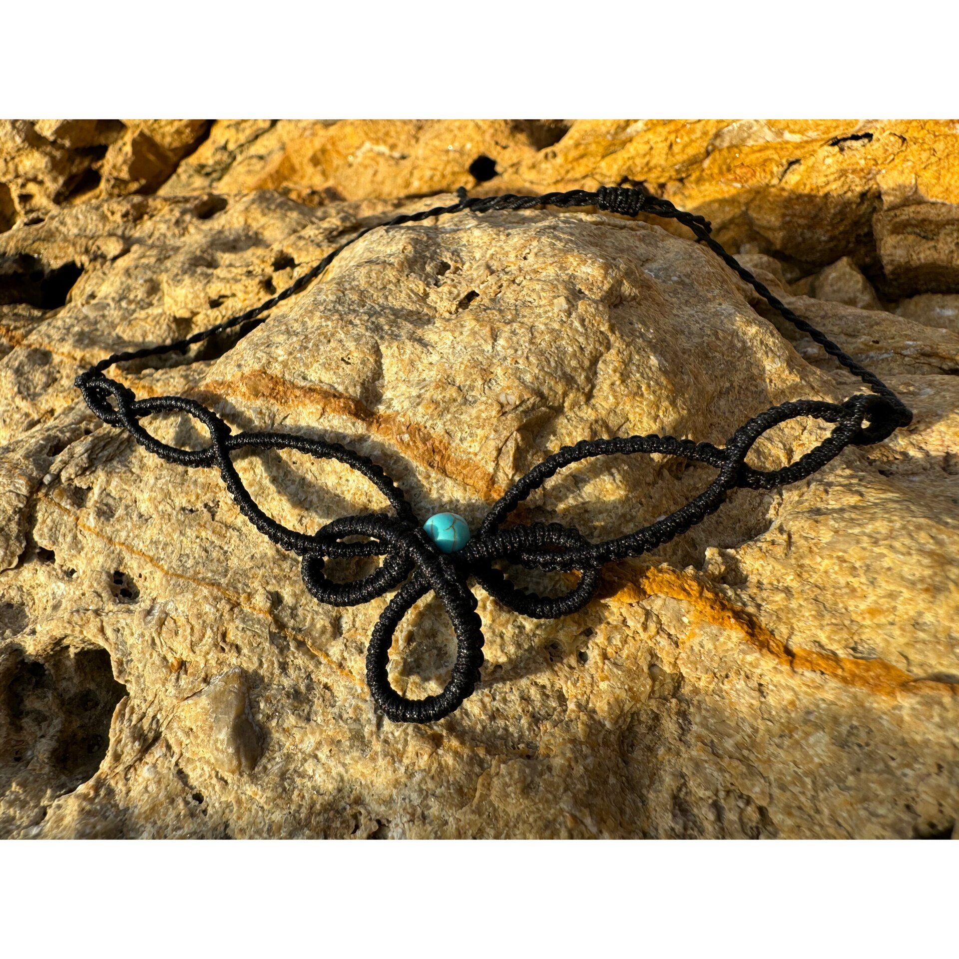 Collar Sencillo “OLAS” con Piedra Turquesa - 2